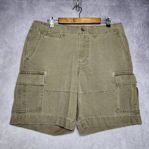 GAP Cargo Shorts Mens 36 Khaki Casual Utility Pockets‎ Outdoors Brown Cotton